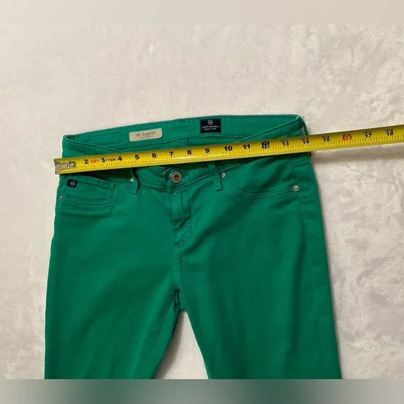 Adriano Goldschmied 27 super skinny stretch green jeans. Kelly green. RARE - Picture 6 of 11